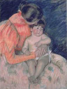 Mary Cassatt Mother and Child  jjjj Norge oil painting art